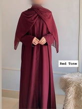 Plain Regular Zoom Front Open Abaya – Blood Red